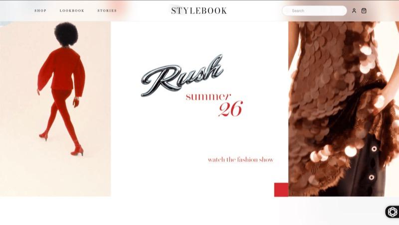 Fashion Brand Website screenshot