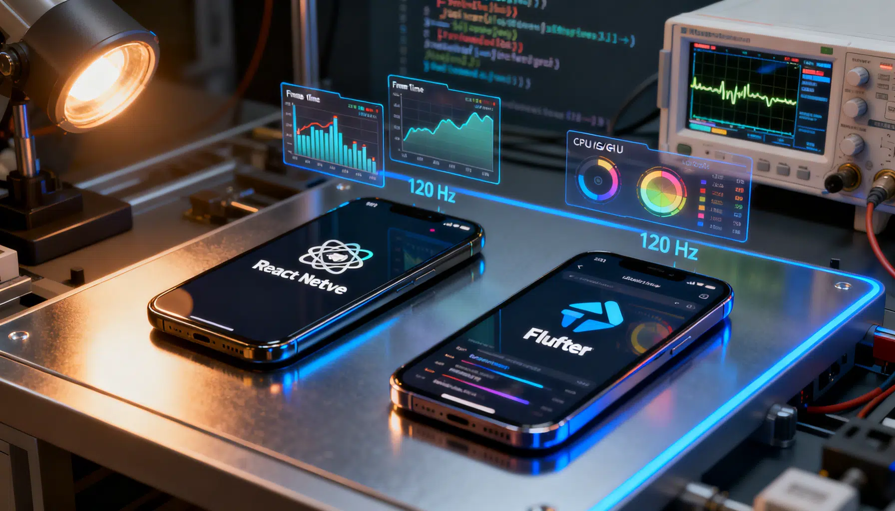 React Native vs Flutter Performance Benchmark (2026): Startup, FPS, Memory, and Power