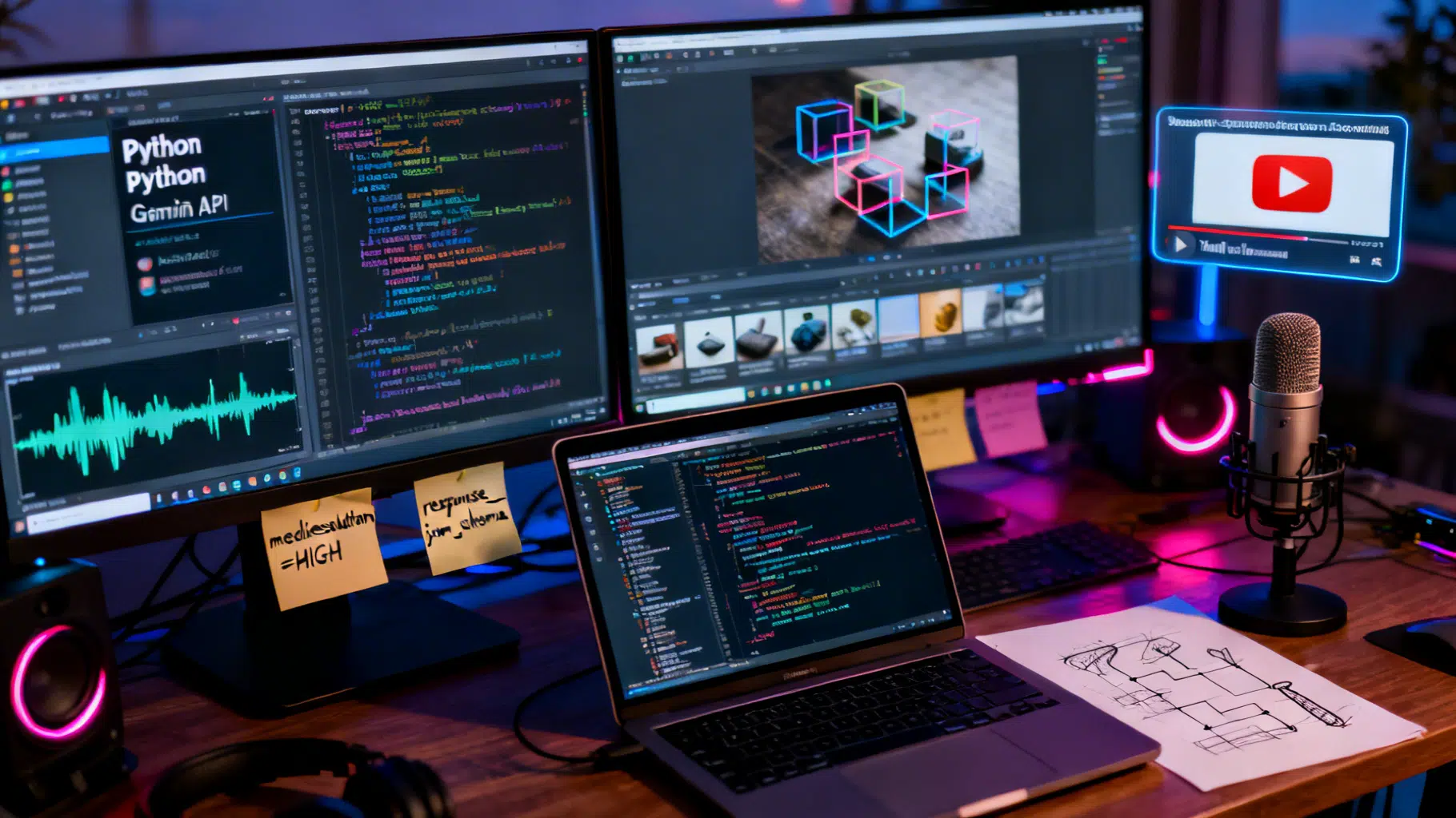 Gemini API Multimodal Tutorial (Python & JavaScript): Images, Video, JSON, Tools, and Live Streaming