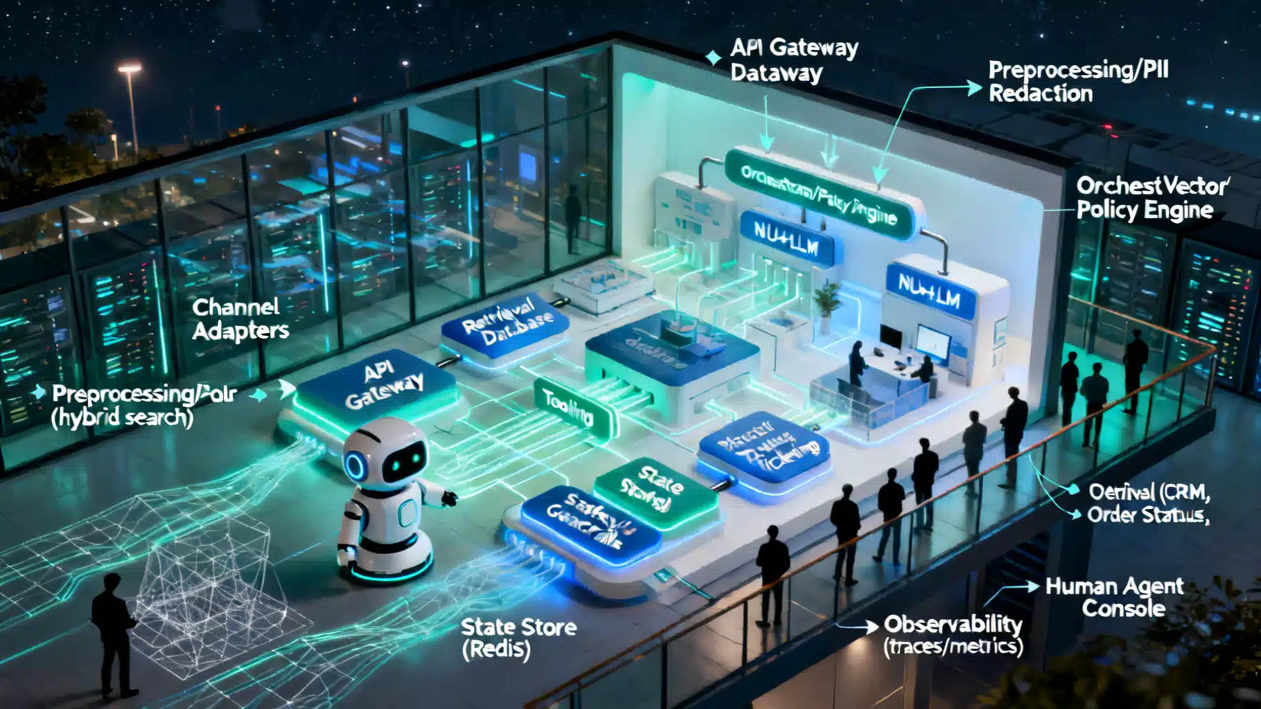 Designing a Robust AI Customer Support Chatbot Architecture