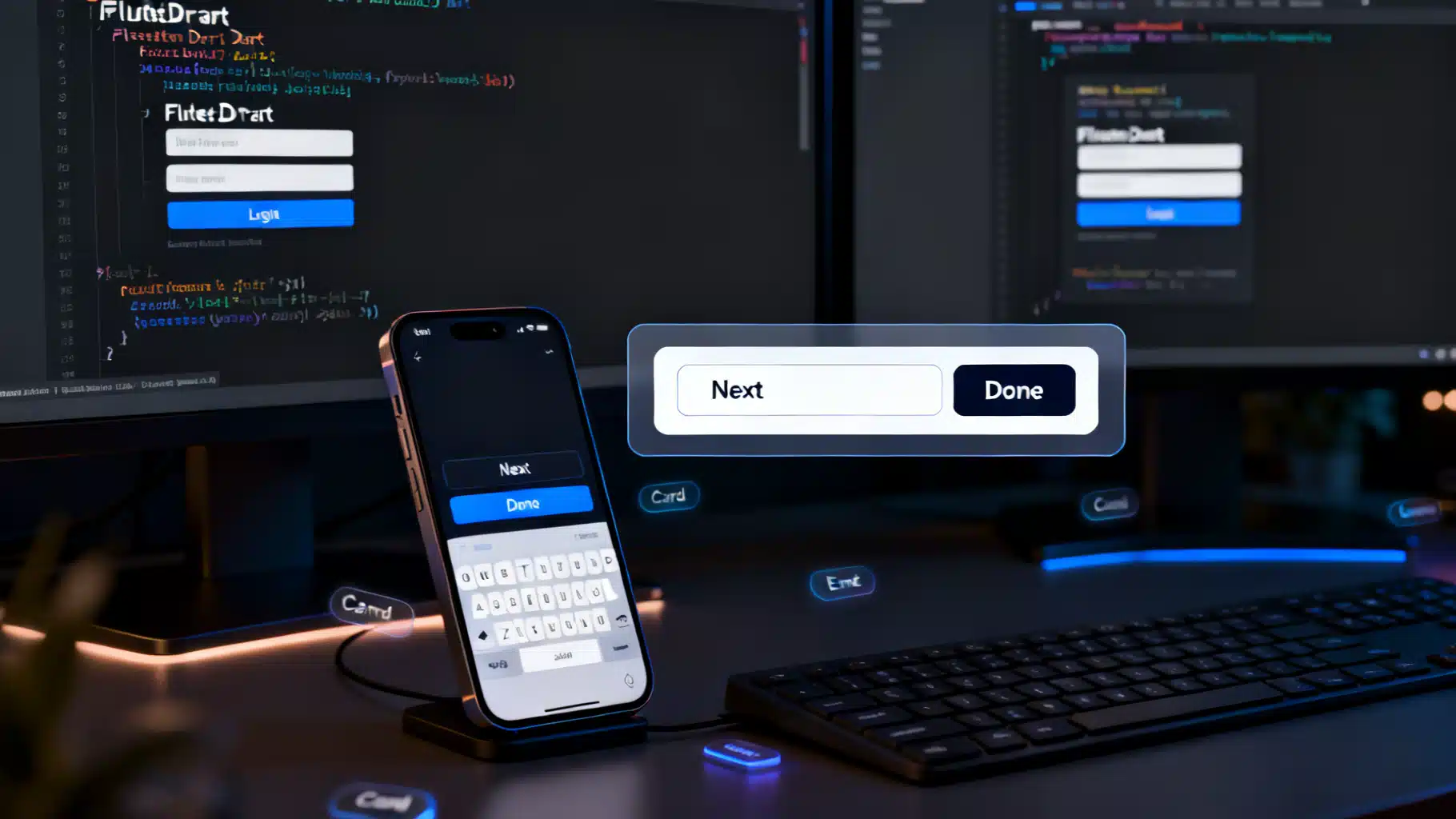 Flutter Custom Keyboard Actions: IME, Shortcuts, and Accessory Bars