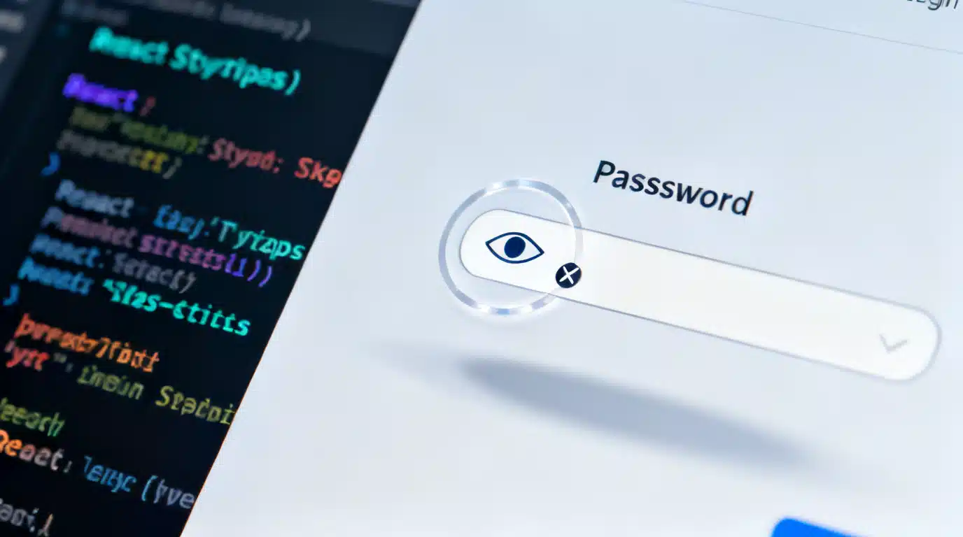 Build an accessible React password show or hide toggle