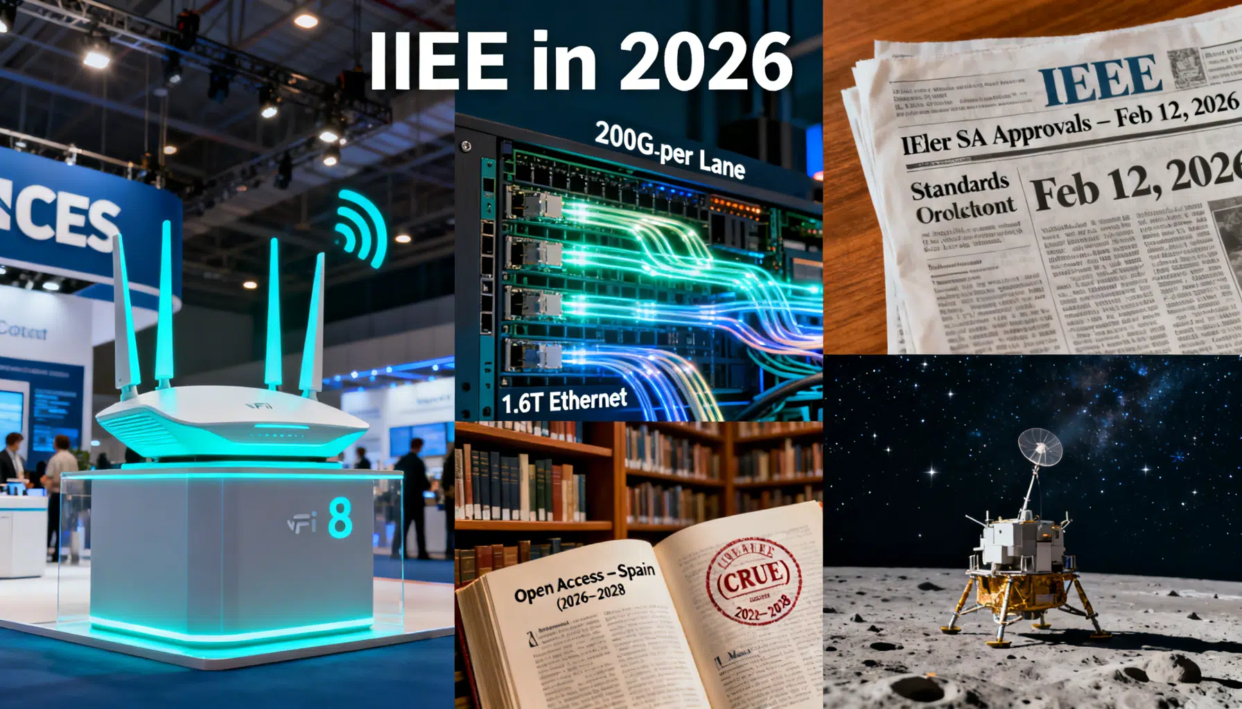 IEEE in 2026: Wi‑Fi 8 peeks out, 1.6T Ethernet nears, and AI standards accelerate