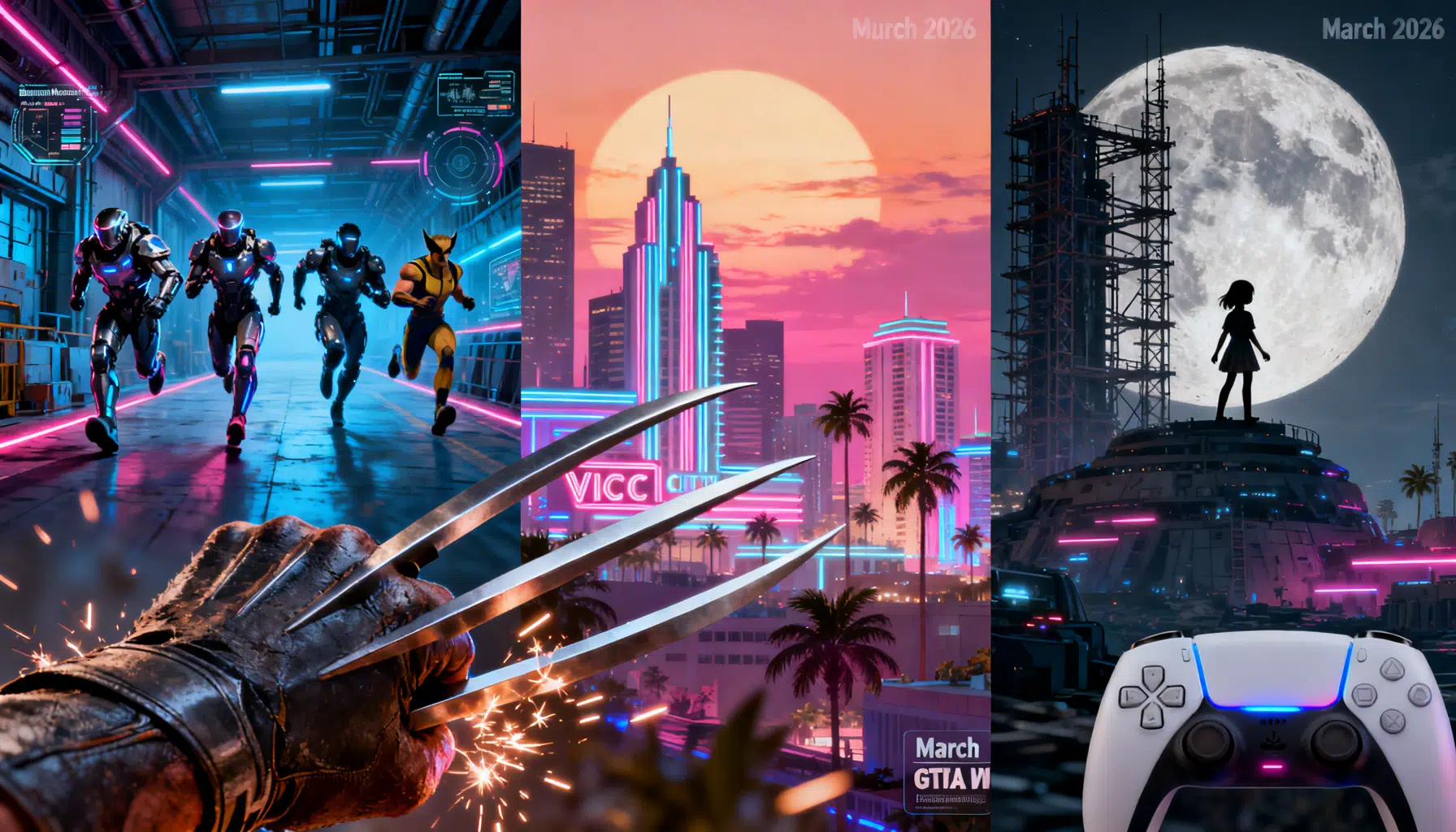 PS5 games in 2026: March update — Marathon live, Wolverine dated, Pragmata pulled forward, GTA VI locked for November