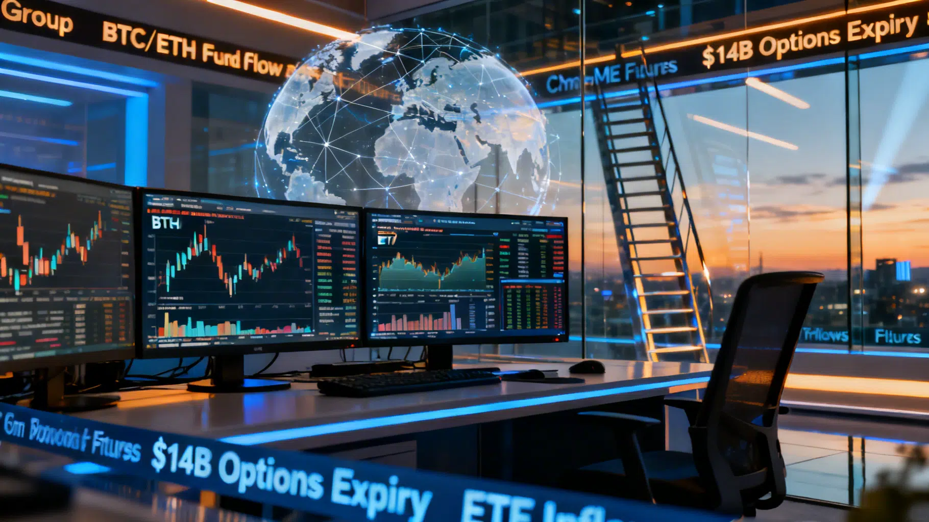 Crypto Trading Now: ETF Flows Rebound, $14B Options Expiry, and 24/7 Futures Ahead