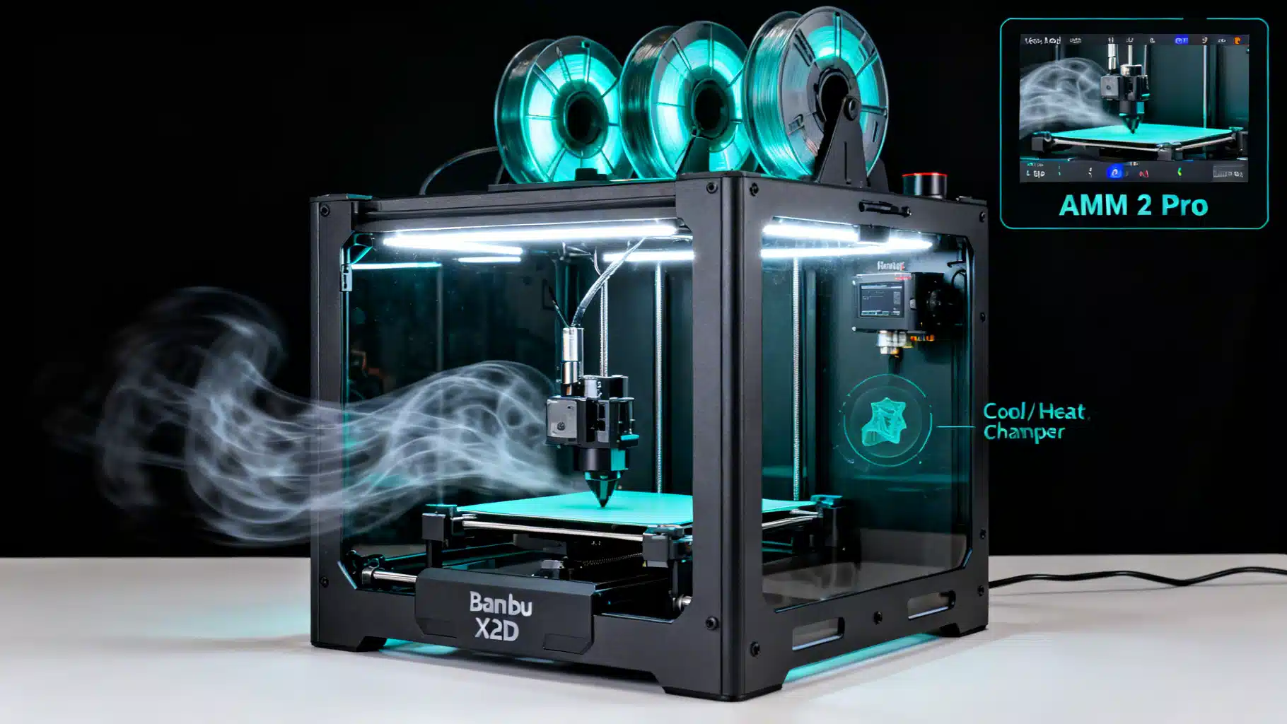 Bambu Lab X2D debuts with mechanical dual‑nozzle switching and AMS 2 Pro combo at $899