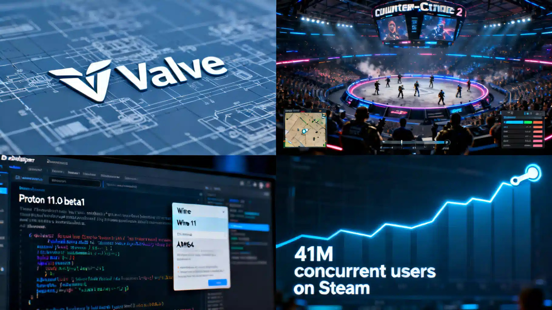 Valve’s Spring 2026: Proton 11 beta lands on ARM64, CS2 rewrites reloads, Steam breaks records