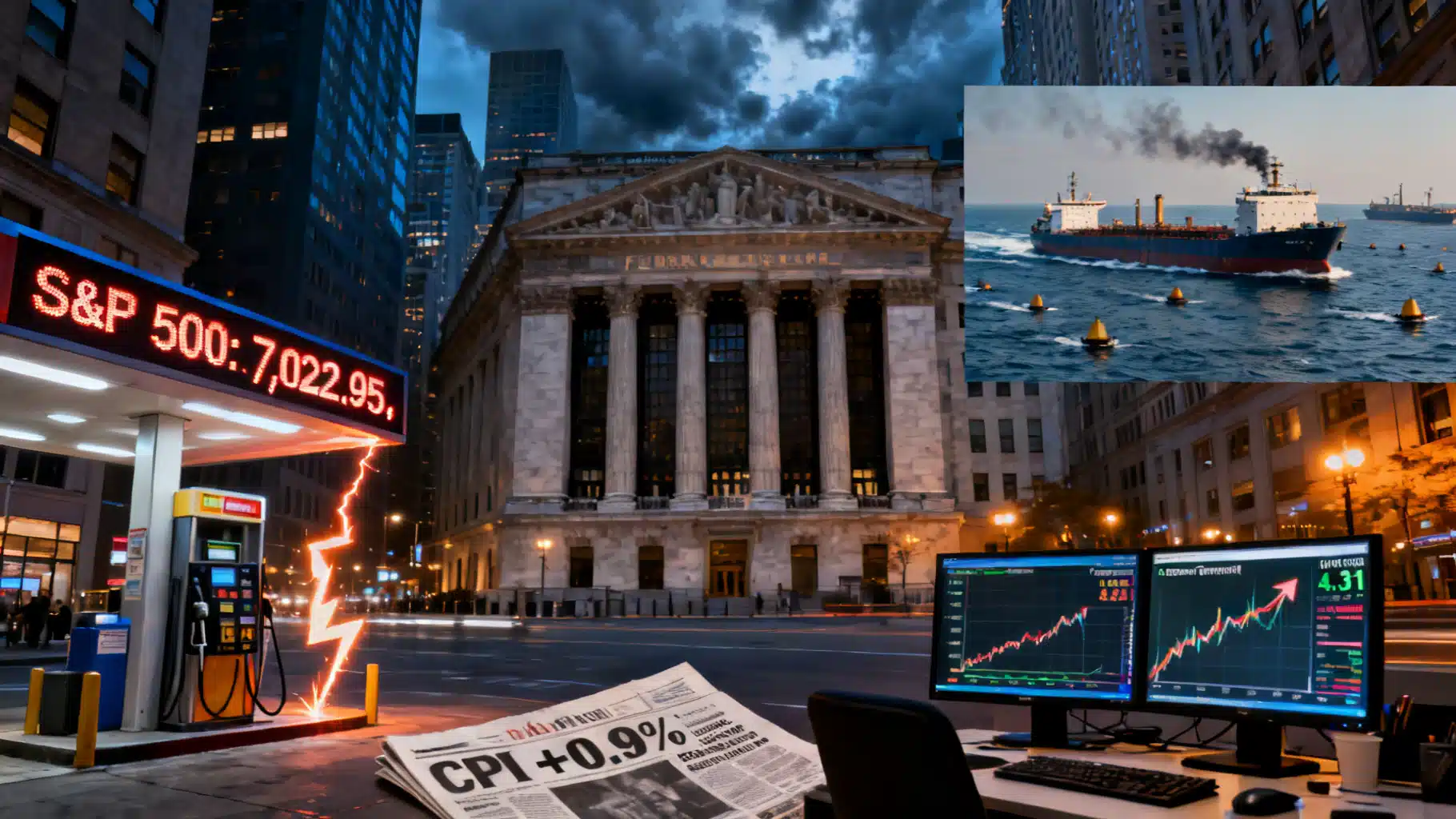Wall Street’s Balancing Act: Record Highs, Hotter CPI, and an Oil Shock as the Fed Meets This Week
