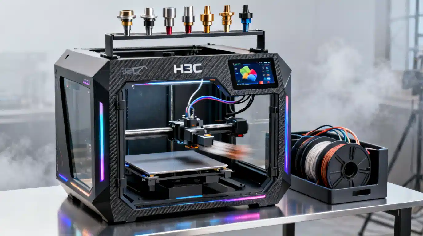 Bambu Lab H3C: Nine-Tool Flagship Teased, FCC-Listed, and Poised for Early November Reveal